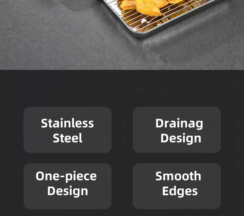 Stainless Steel Shallow Square Plates-detail (3)