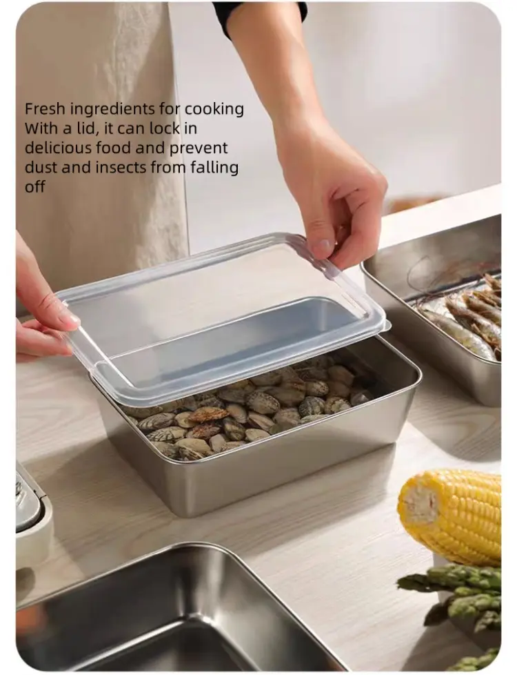 Stainless Steel Fresh-Keeping Storage Box xq (5)