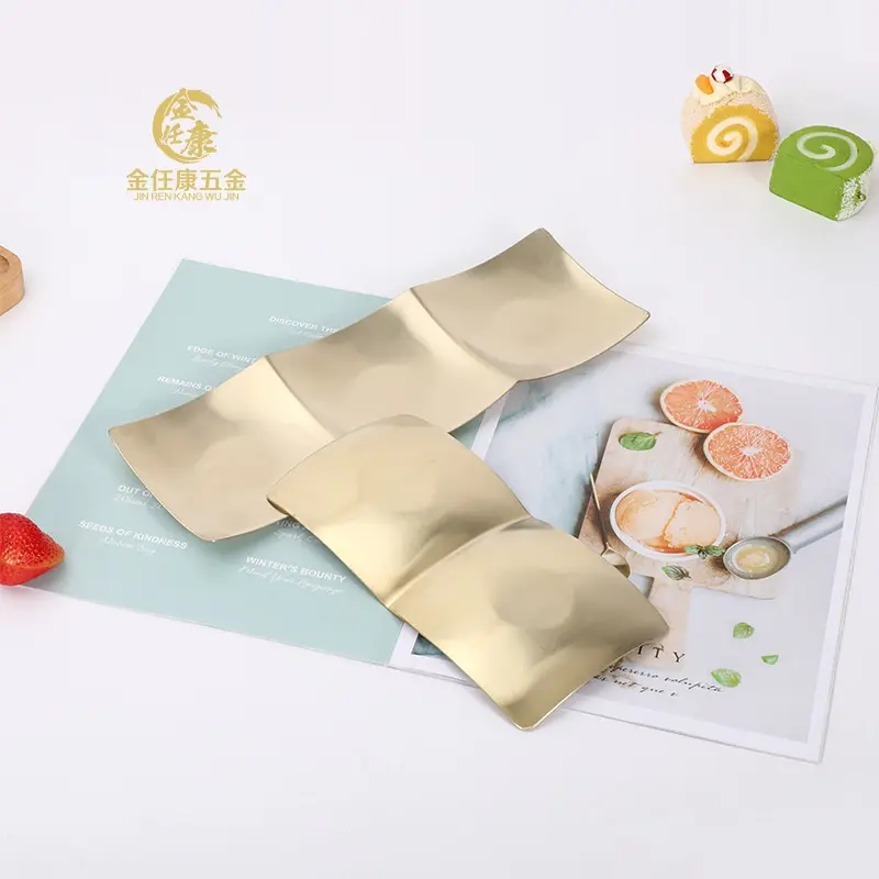 Stainless Steel Square Multi Grid Dipping Dish