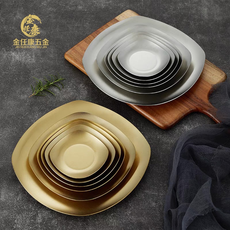 The Perfect Blend of Elegance and Functionality----Stainless Steel Square Dinner Plate