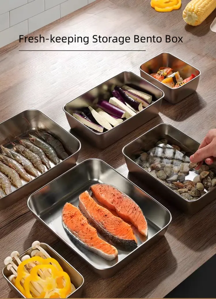 Stainless Steel Fresh-Keeping Storage Box xq (2)