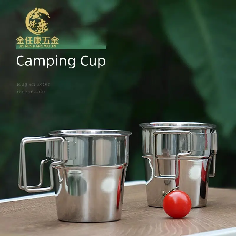 300ml Stainless Steel Camping Cups